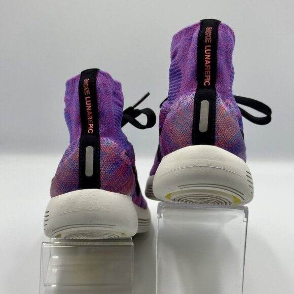 Nike LunarEpic Flyknit Womens 6 Purple Lightweight Running Gym Shoes - Picture 3 of 15